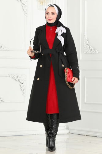 D.F.L. - Trenchcoat 3014DFL152 Black