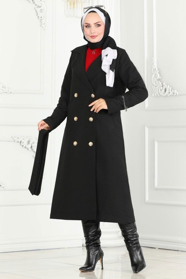 Trenchcoat 3014DFL152 Black - 4