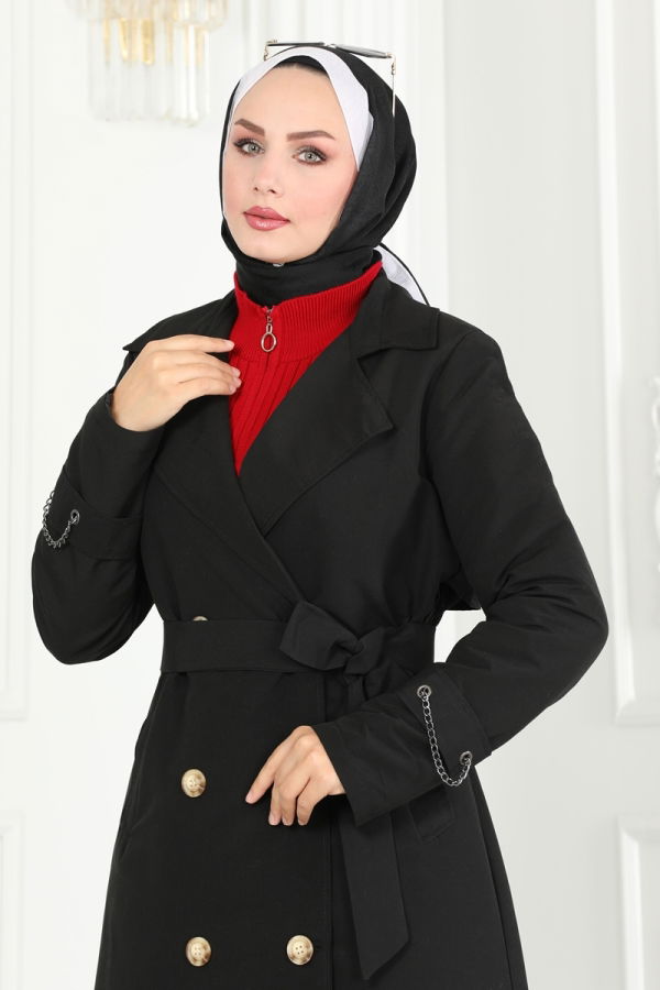 Trenchcoat 3014DFL152 Black - 5