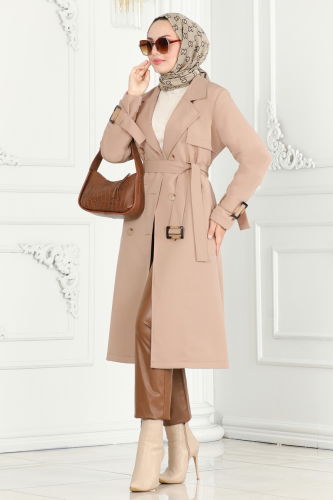 moda selvim Trenchcoat 3019KTR750 Light Vision - Thumbnail