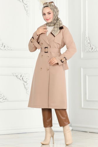 moda selvim Trenchcoat 3019KTR750 Light Vision - Thumbnail