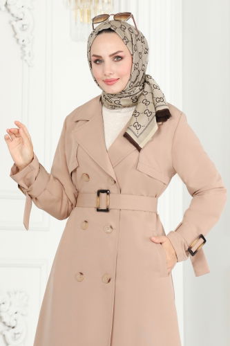 moda selvim Trenchcoat 3019KTR750 Light Vision - Thumbnail