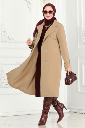 moda selvim Trenchcoat 3019KTR750 Vision - Thumbnail