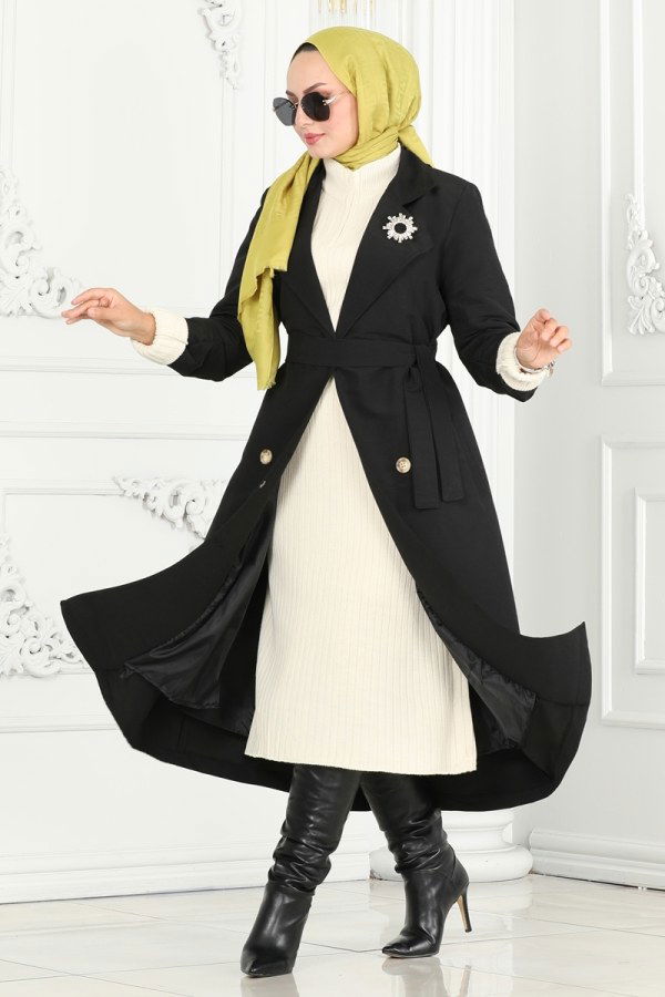 Trenchcoat 3020DFL152 Black - 3