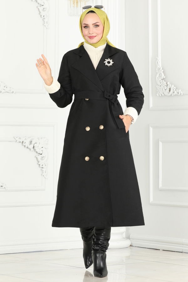 Trenchcoat 3020DFL152 Black - 2