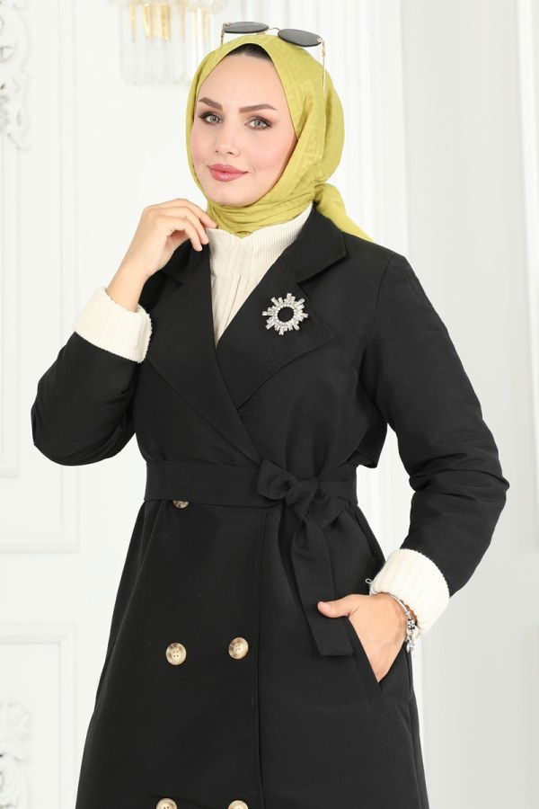 Trenchcoat 3020DFL152 Black - 4