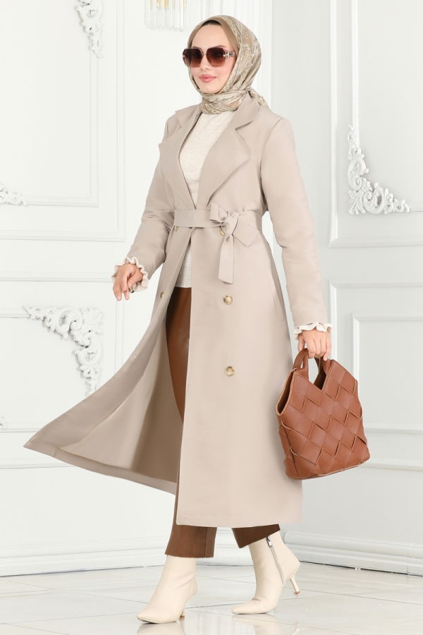 Modaselvim Trenchcoat TRENCHCOAT 3020DFL152 Stone