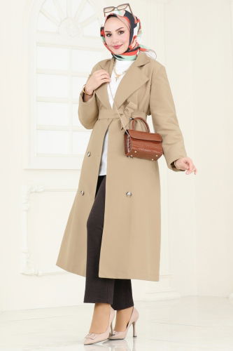 moda selvim Trenchcoat 3020DFL152 Vision - Thumbnail