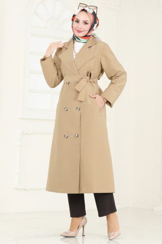 moda selvim Trenchcoat 3020DFL152 Vision - Thumbnail