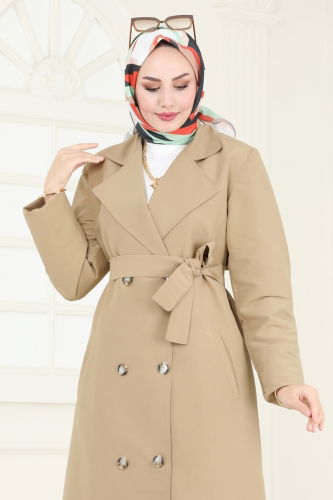 moda selvim Trenchcoat 3020DFL152 Vision - Thumbnail