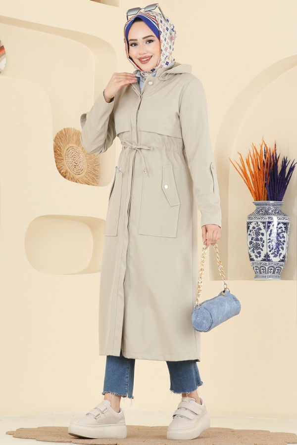 Modaselvim Trenchcoat Trenchcoat 3069KTR750 Stone