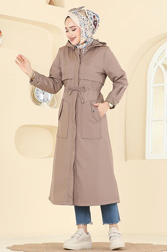 moda selvim Trenchcoat 3069KTR750 Vision - Thumbnail