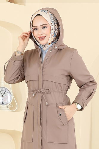 moda selvim Trenchcoat 3069KTR750 Vision - Thumbnail