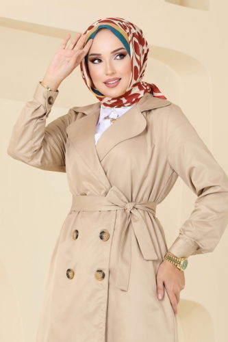 moda selvim Trenchcoat 4082TEG847 Vision - Thumbnail