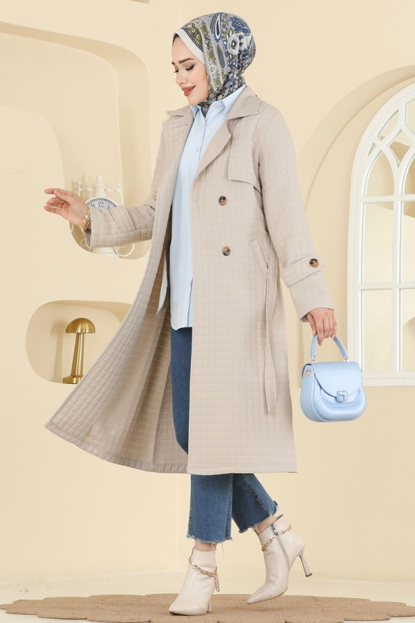 Modaselvim Trenchcoat Trenchcoat 5517ZRF469 Stone