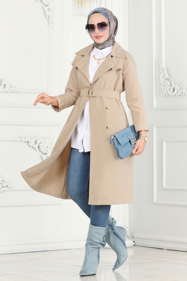 Modaselvim Trenchcoat TRENCHCOAT 6122BSK463 Stone