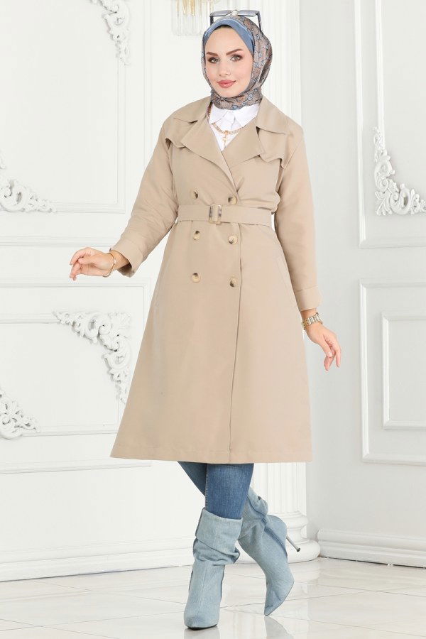 Trenchcoat 6122BSK463 Stone - 3