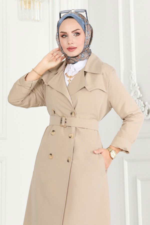 Trenchcoat 6122BSK463 Stone - 5