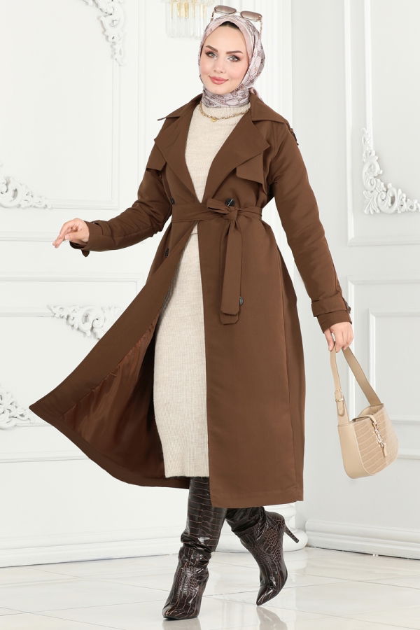 Modaselvim Trenchcoat TRENCHCOAT 6126BSK463 Brown