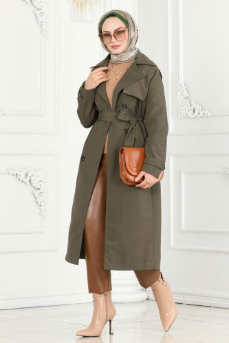 B.İ.S.S.K. - TRENCHCOAT 6126BSK463 Khaki