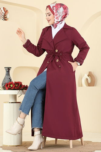 moda selvim ترانشكوت خمري 6223ANT466 - Thumbnail