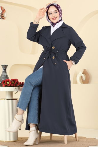 A.N.T. - Trenchcoat 6223ANT466 Navy Blue