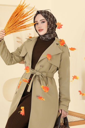 B.İ.S.S.K. - Trenchcoat 6248BSK463 Almond Green