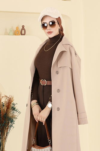 moda selvim ترانشكوت بيج 6248BSK463 - Thumbnail