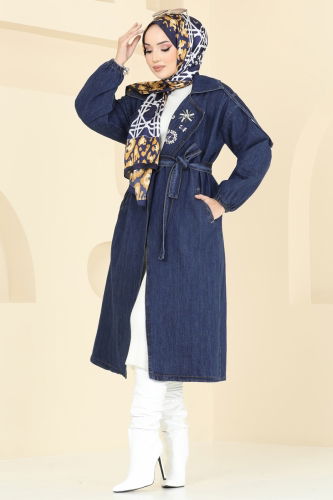 M.S.M - Trenchcoat 639MSM187 Dark Denim