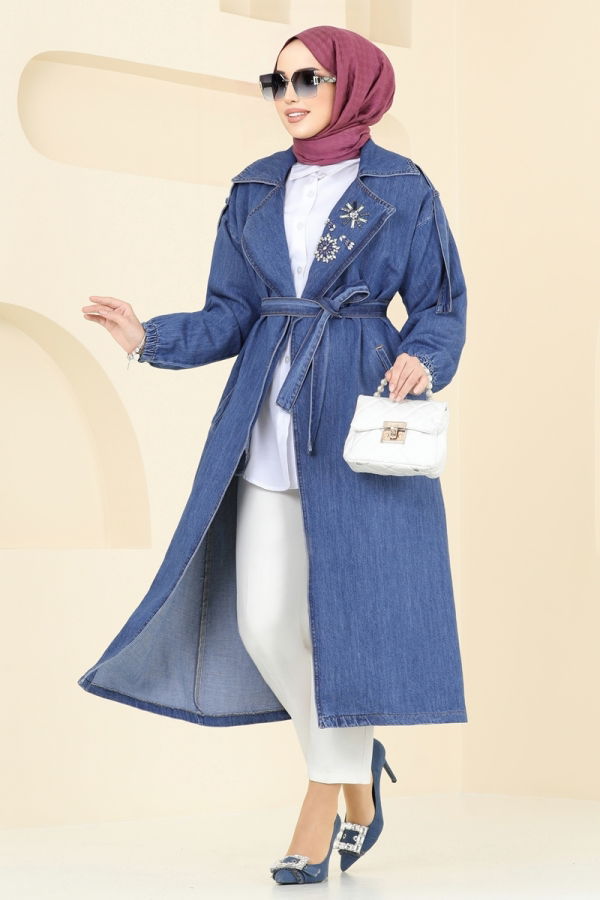 Trenchcoat 639MSM187 Denim - 2