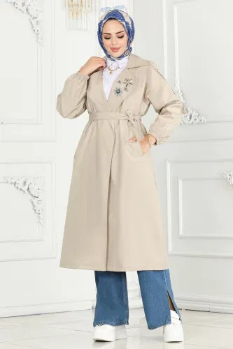 M.S.M - Trenchcoat 639MSM187 Stone