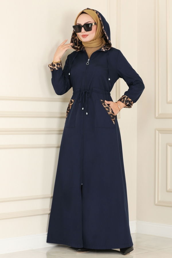 Modaselvim EXPECTED 11.11 DISCOUNTS Trenchcoat ASM2411 Navy Blue