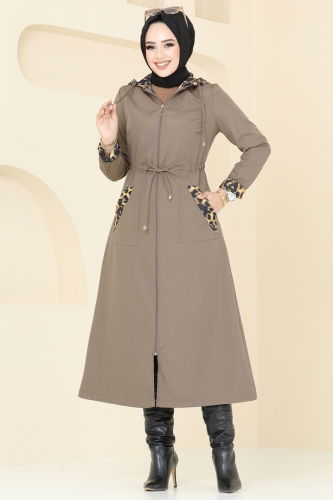 moda selvim Trenchcoat ASM2659 Dark Vision - Thumbnail