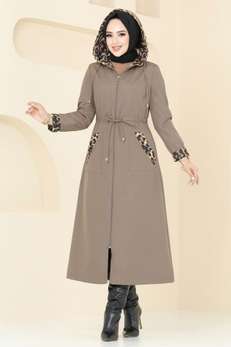 moda selvim Trenchcoat ASM2659 Dark Vision - Thumbnail