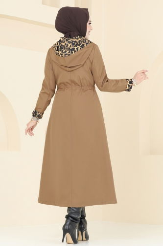 moda selvim Trenchcoat ASM2659 Light Tan - Thumbnail