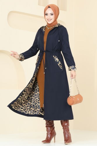 A.S.M. - Trenchcoat ASM2659 Navy Blue