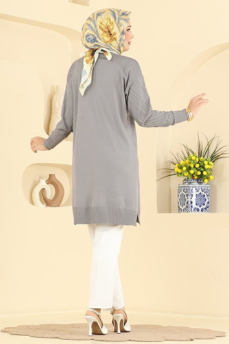 moda selvim تريكو رمادي 3192NVX1208 - Thumbnail