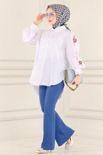 U.Z. - Trousers 20047UZ662 Indigo