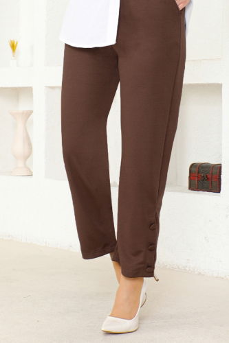 moda selvim Trousers MSL5010 Brown - Thumbnail