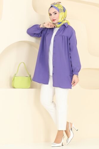 M.R. - Tunic 002MR1078 Dark Lilac