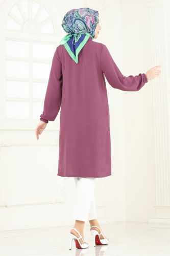 moda selvim Tunic 008MR1078 Dark Rose Dusky - Thumbnail