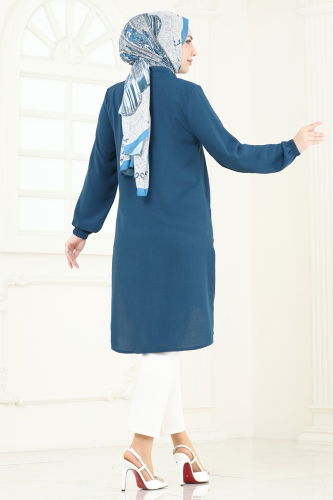 moda selvim Tunic 008MR1078 Petroleum - Thumbnail