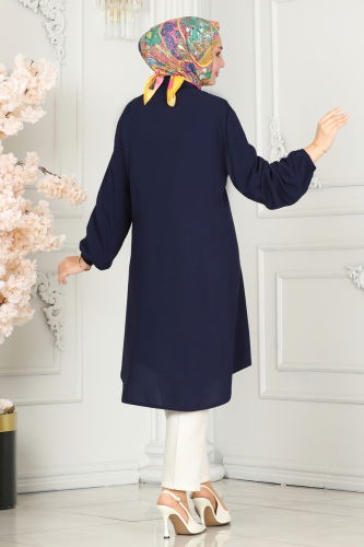 moda selvim Tunic 0171BG354 Navy Blue - Thumbnail