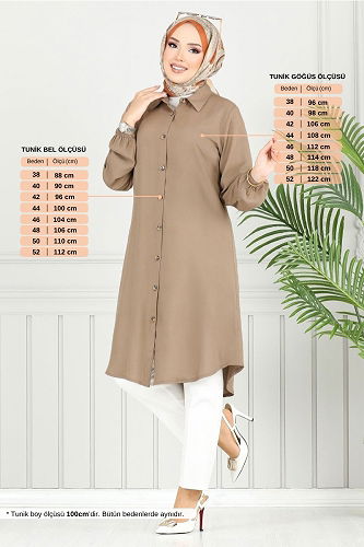 moda selvim Tunic 0171BGS895-M Dark Vision - Thumbnail