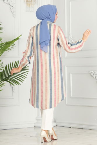 moda selvim TUNIC 0172BG354 Powder - Thumbnail