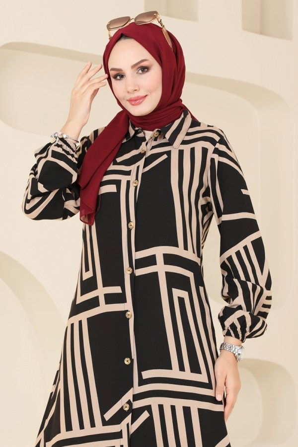 Tunic 0173BG354 Black&Vision - 3