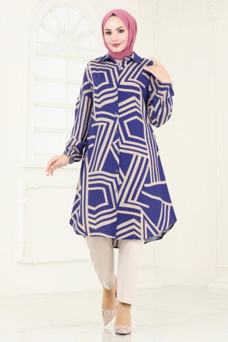 moda selvim Tunic 0173BG354 Saks&Vision - Thumbnail