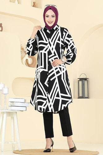 moda selvim Tunic 0173ERK1158 Ecru - Thumbnail