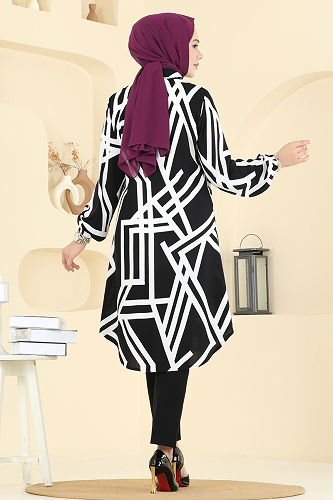 moda selvim Tunic 0173ERK1158 Ecru - Thumbnail