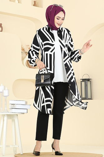 moda selvim بلوز سكري 0173ERK1158 - Thumbnail